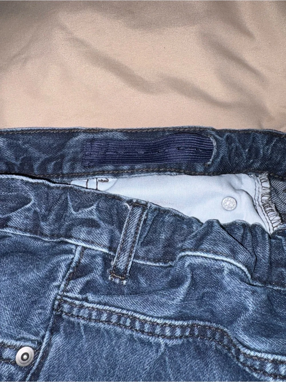 The Children’s Place Boys Straight Leg Jeans Size 14 Dark Wash Adj Waist EUC